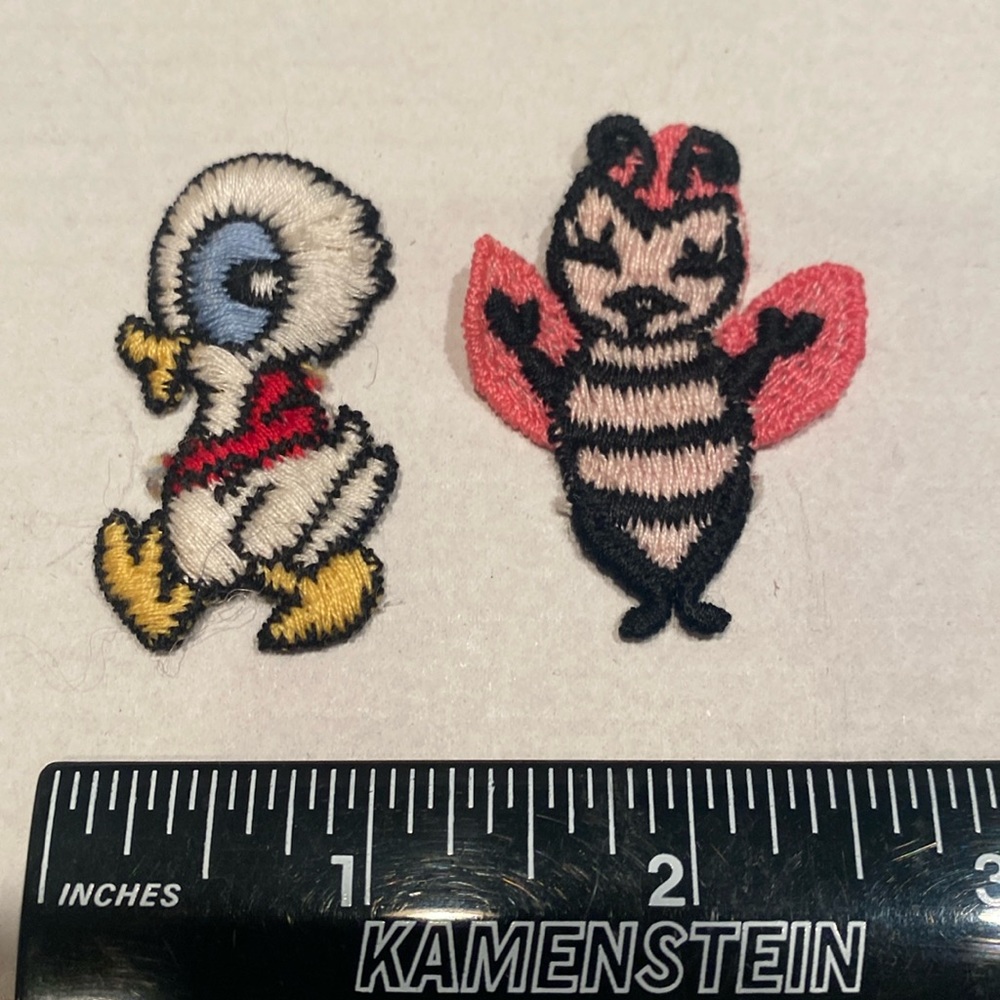 NWOT Vintage Set of two Embroidered Patches